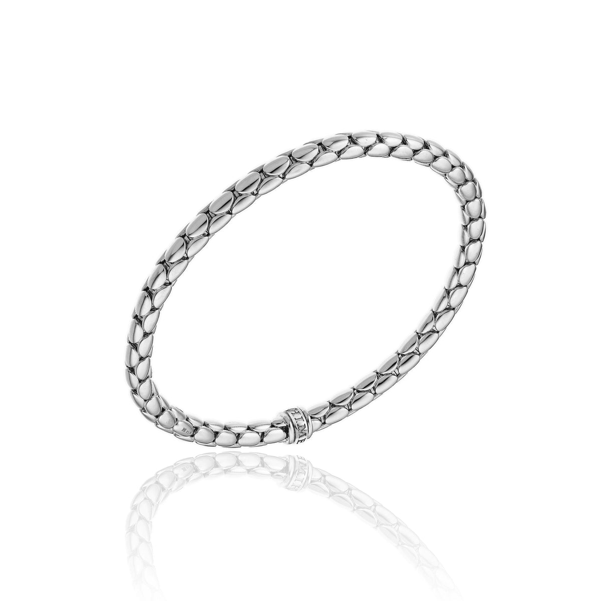 Chimento Stretch Spring Bracelet (Large) in 18k White Gold - Orsini Jewellers