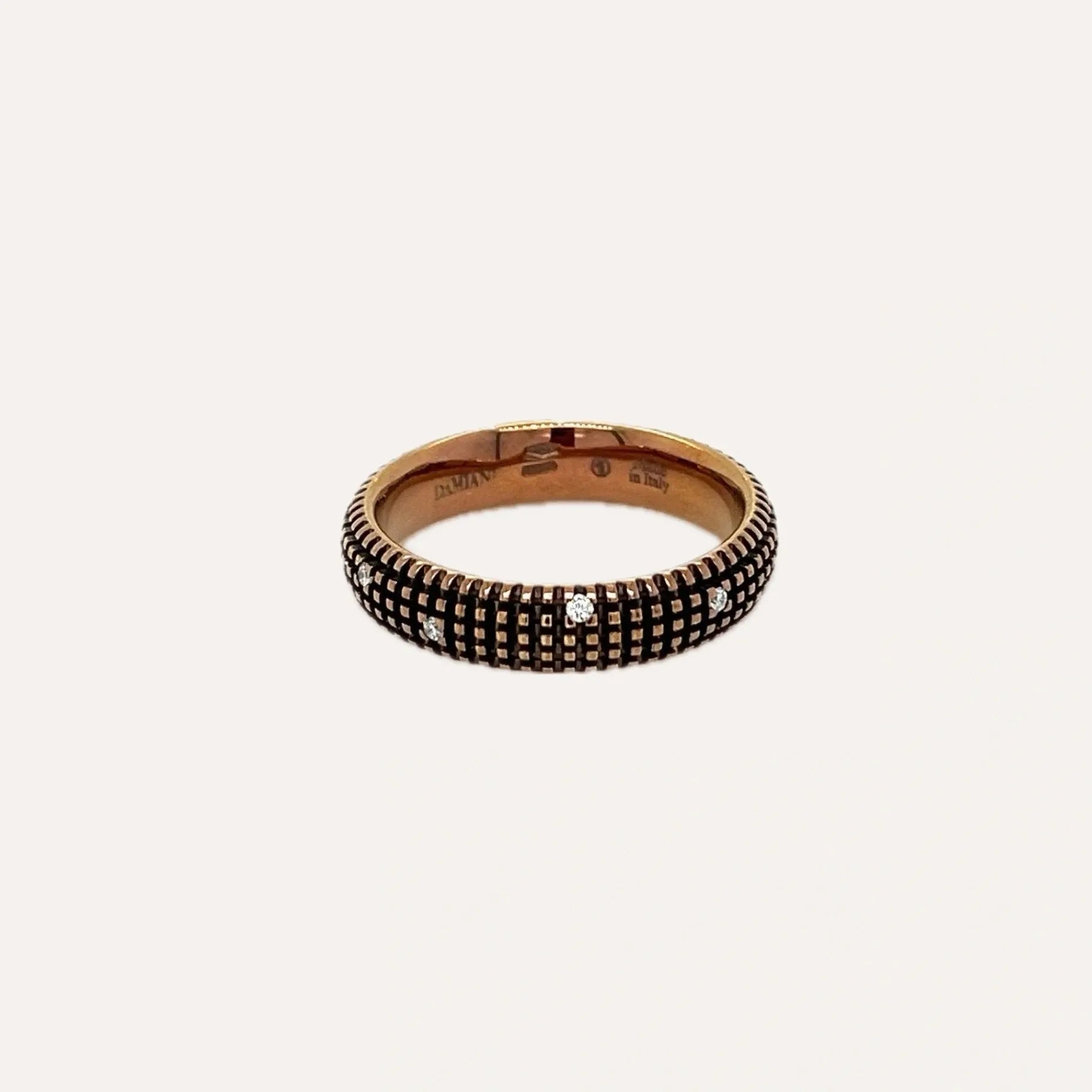 Damiani Metropolitan Diamond 18k Gold Wedding Ring - Orsini Jewellers