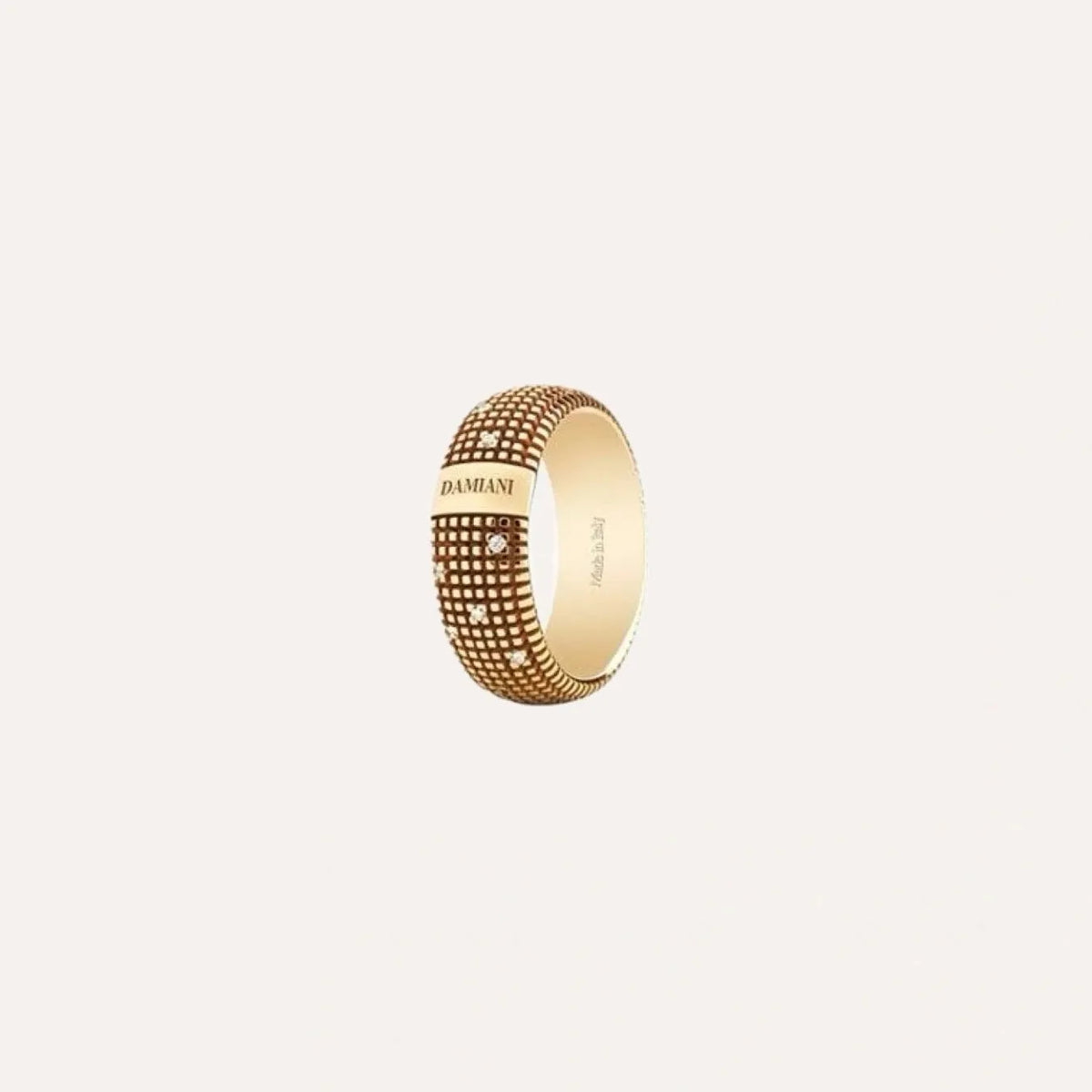 Damiani Metropolitan Diamond and Yellow Gold Wedding Ring - Orsini Jewellers