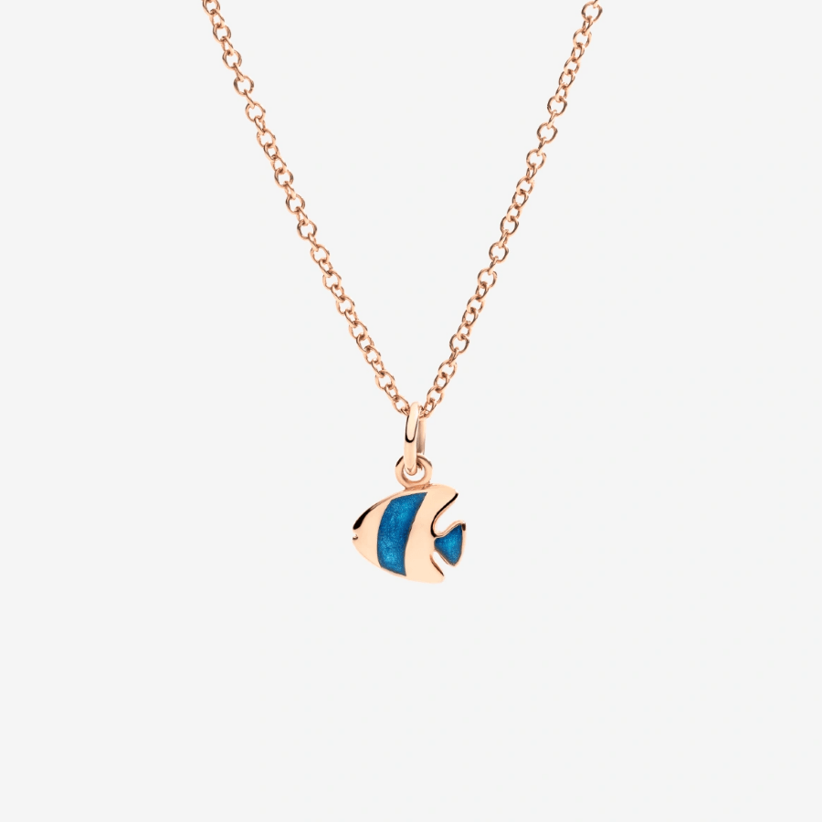 DoDo Angelfish Charm in Mother of Pearl Enamel - Orsini Jewellers