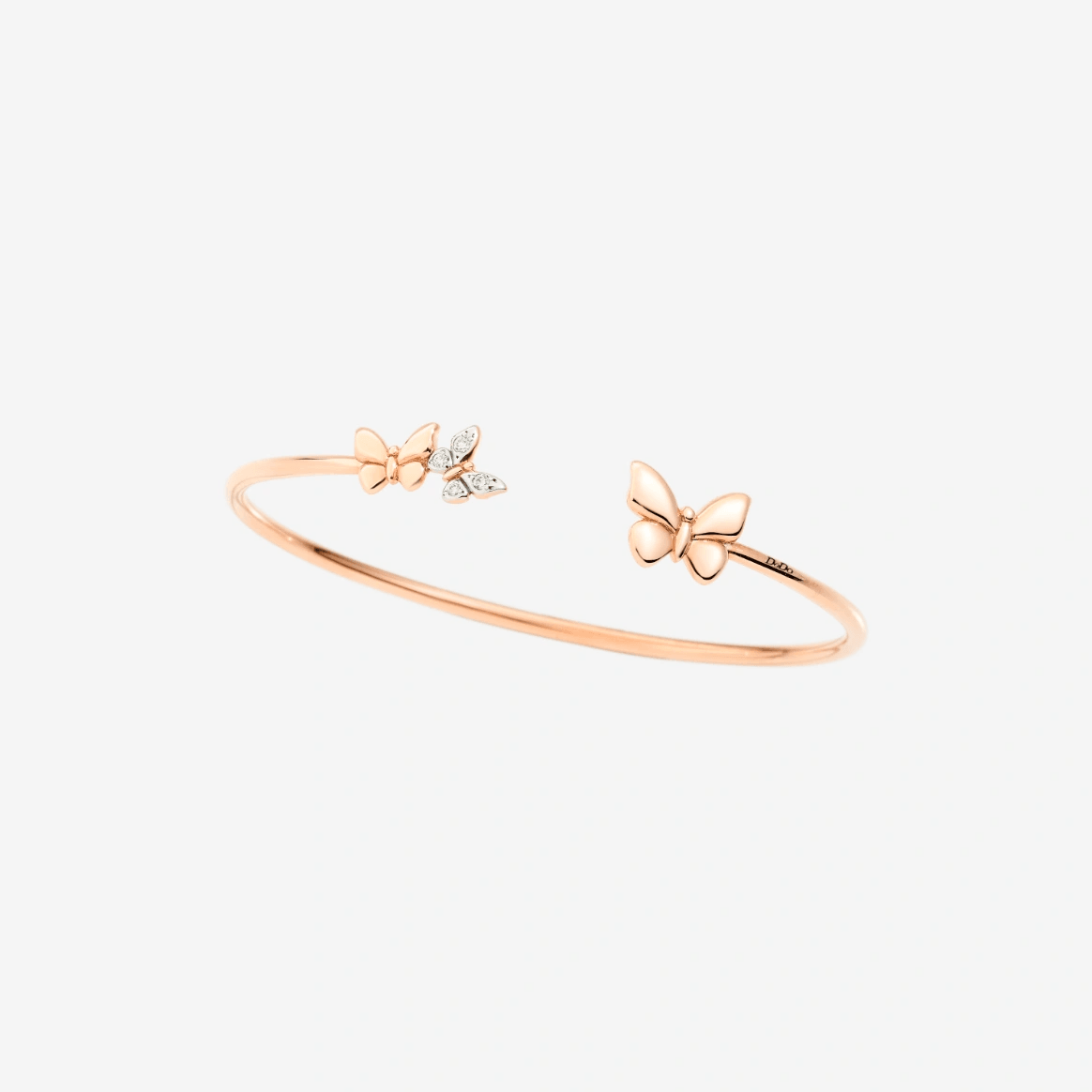 DoDo Bangle Butterfly Diamonds and 9k Rose Gold - Orsini Jewellers