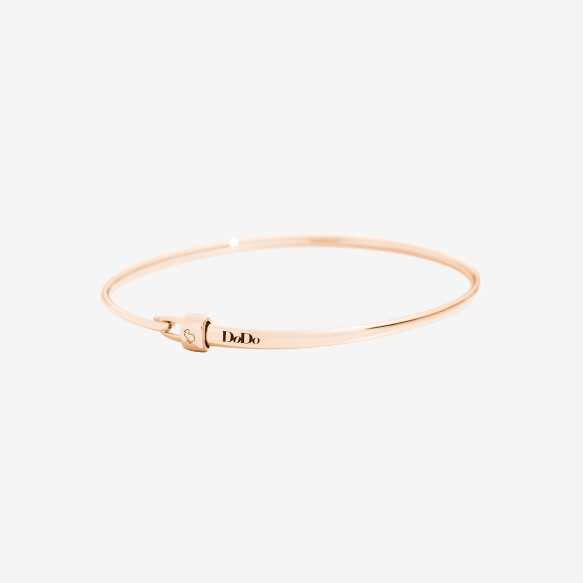 Dodo Bangle ESSENTIALS Rose Gold with Stopper - Orsini Jewellers