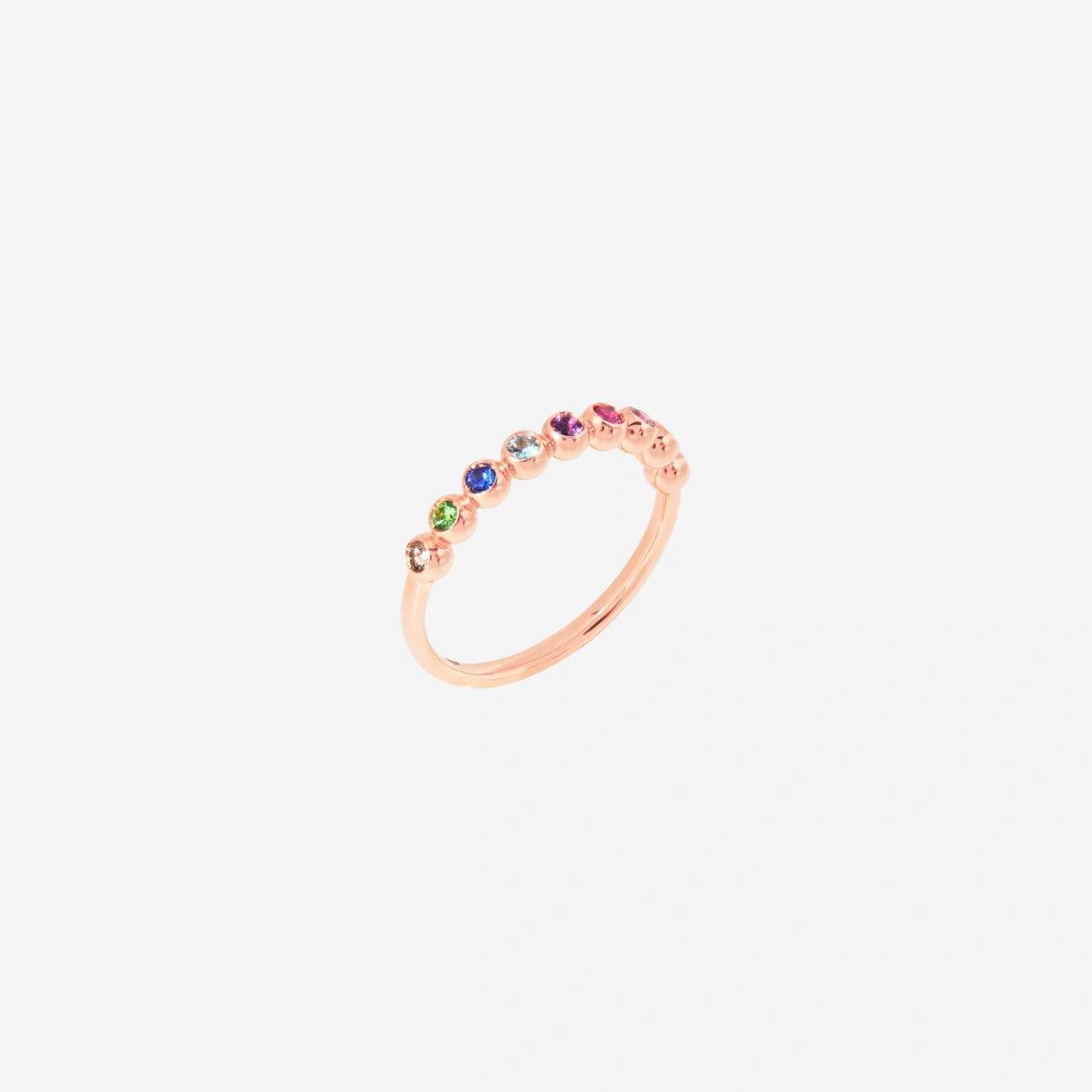 Dodo Bollicine Gemstone Ring in 9K Rose Gold - Orsini Jewellers