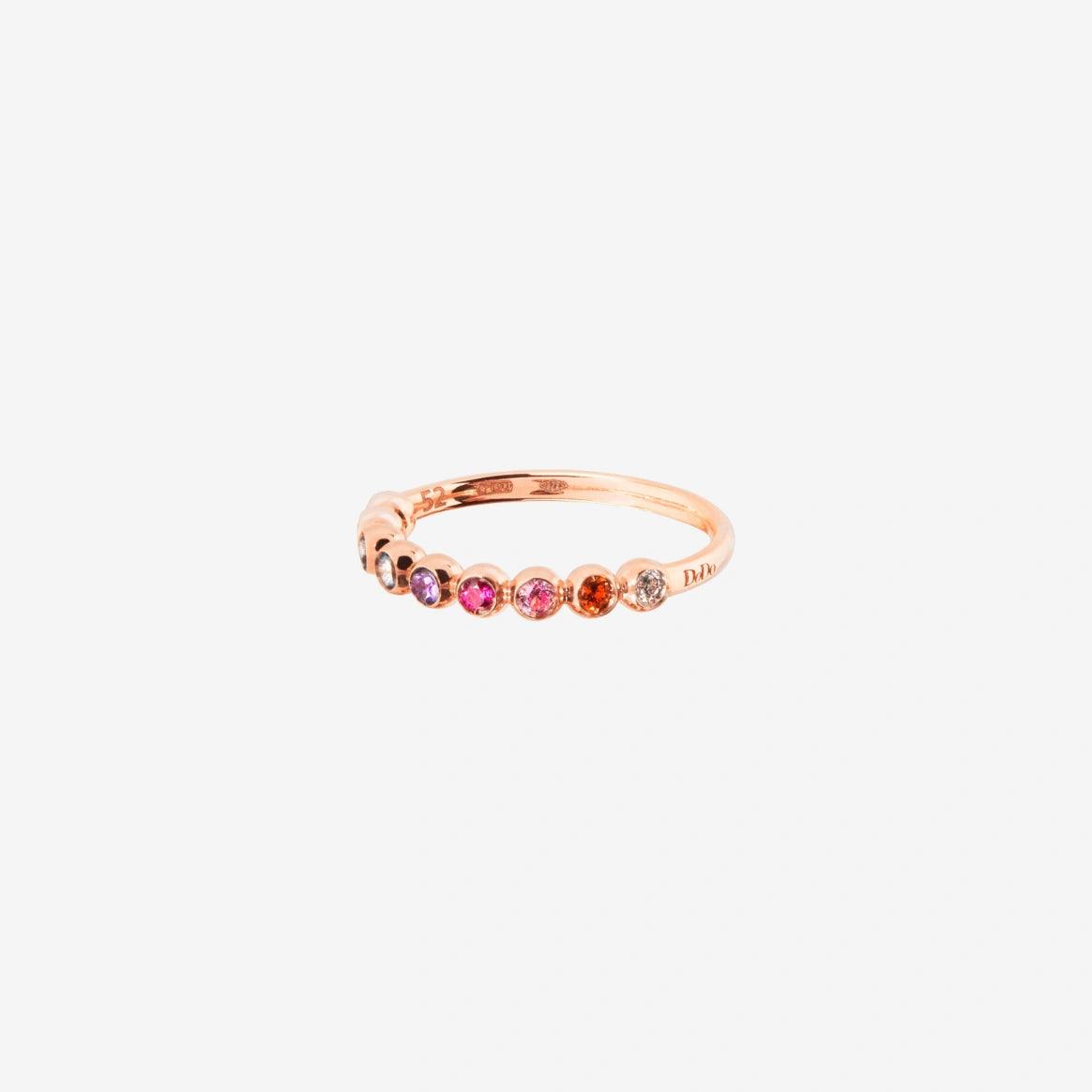 Dodo Bollicine Gemstone Ring in 9K Rose Gold - Orsini Jewellers