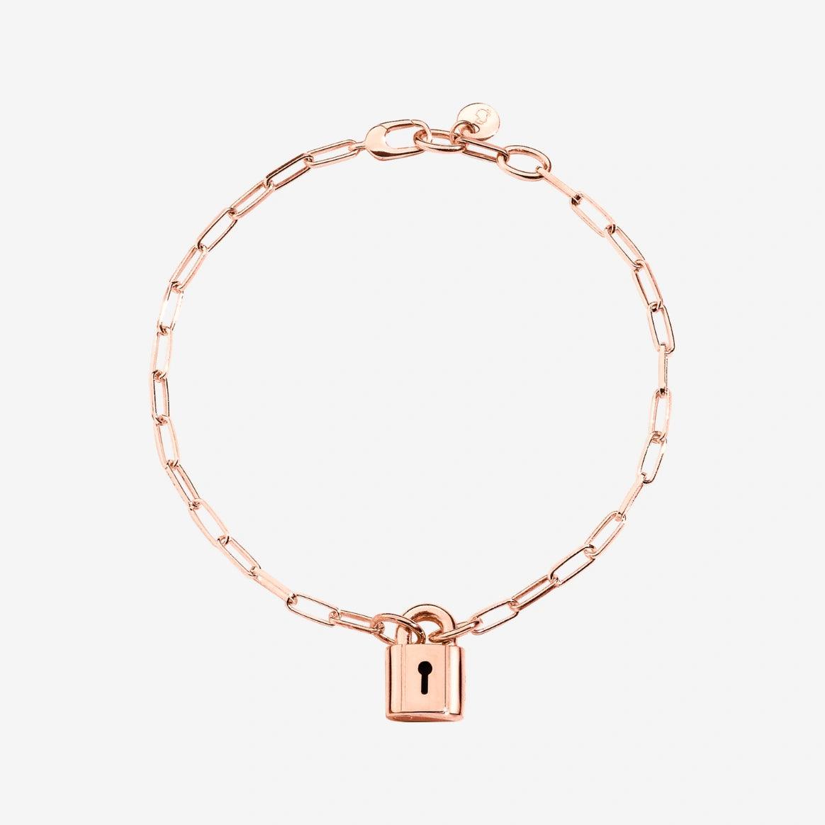 DoDo Bracelet LOCK in 18k Rose Gold Plated Silver - Orsini Jewellers