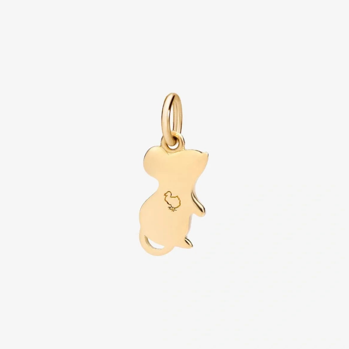 DoDo Charm CHINESE ZODIAC MOUSE Red Enamel and Yellow Gold - Orsini Jewellers