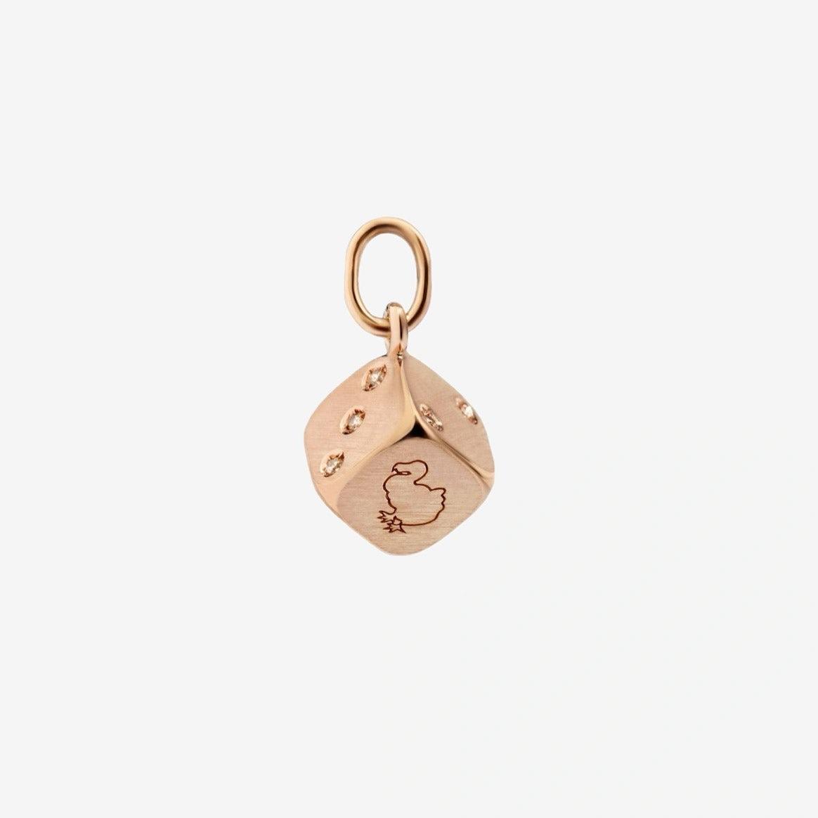 DoDo Charm DICE Rose Gold and Diamonds - Orsini Jewellers