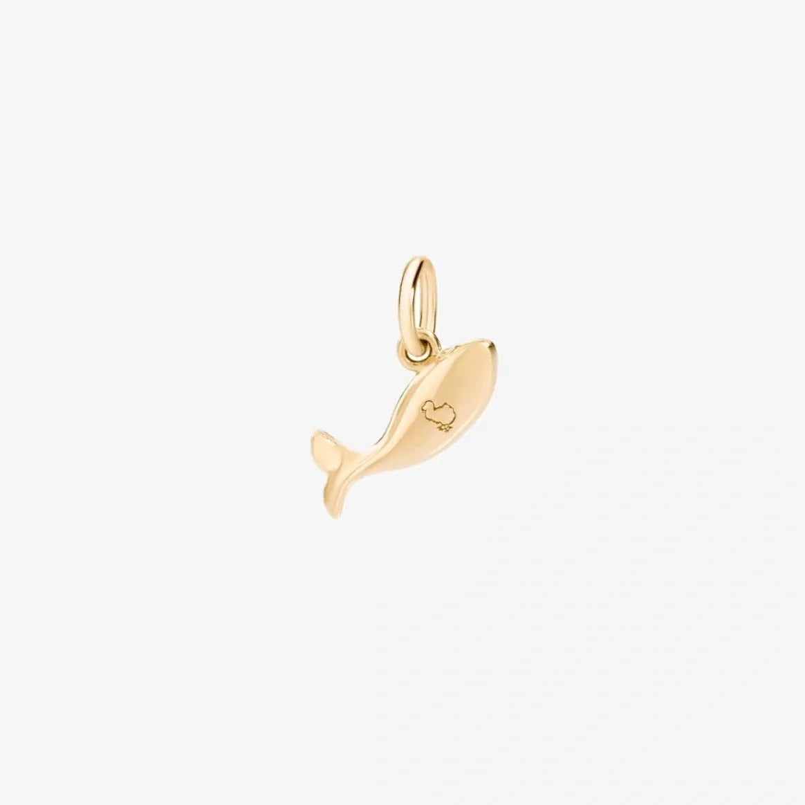 DoDo Charm FISH 18k Yellow Gold with Diamonds and Blue Topazes - Orsini Jewellers