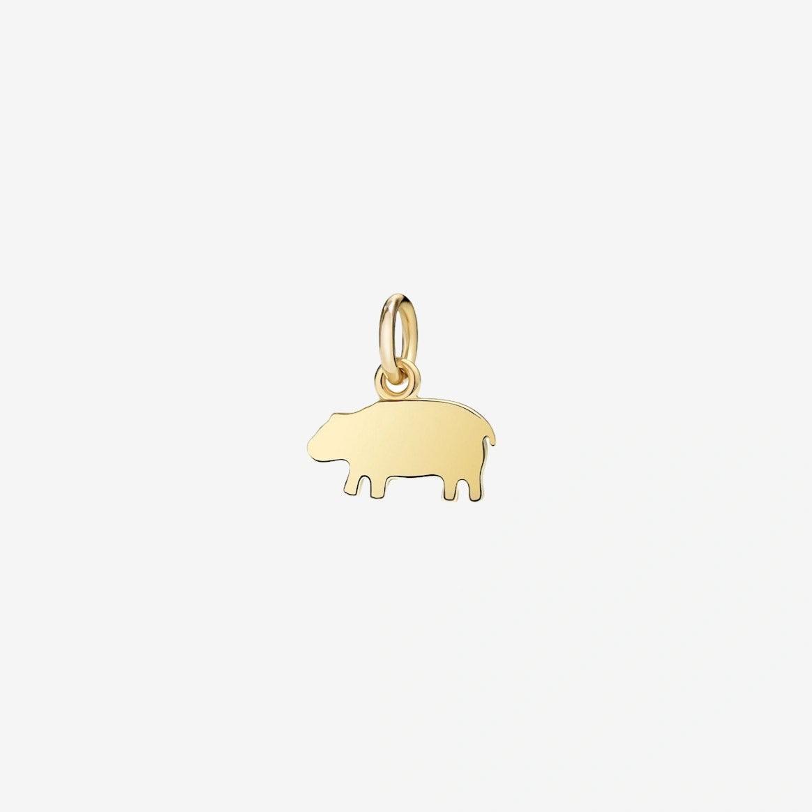 DoDo Charm HIPPOPOTAMUS Yellow Gold - Orsini Jewellers