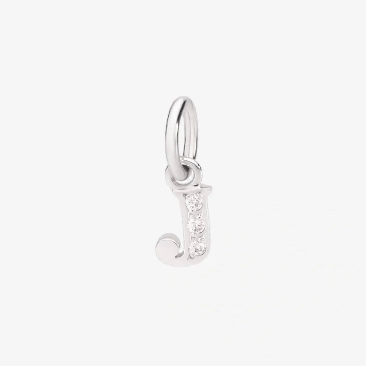 DoDo Charm LETTER J PRECIOUS White Gold Diamonds - Orsini Jewellers