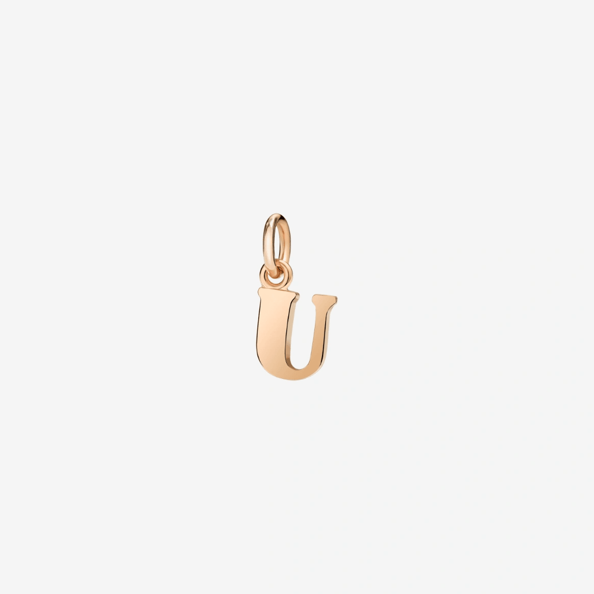 DoDo Charm Letter U Rose Gold - Orsini Jewellers