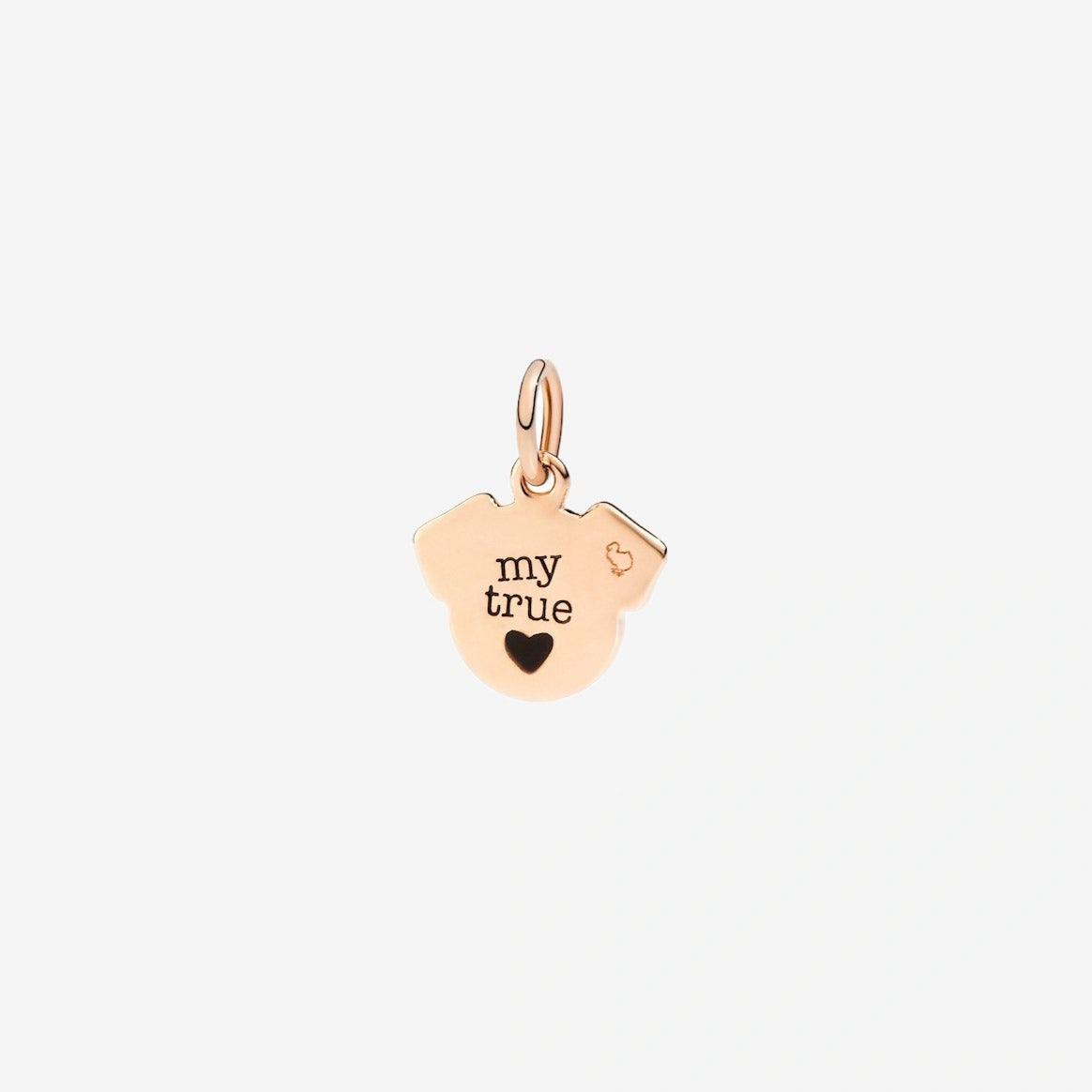 DoDo Charm PUG Rose Gold and Enamel - Orsini Jewellers