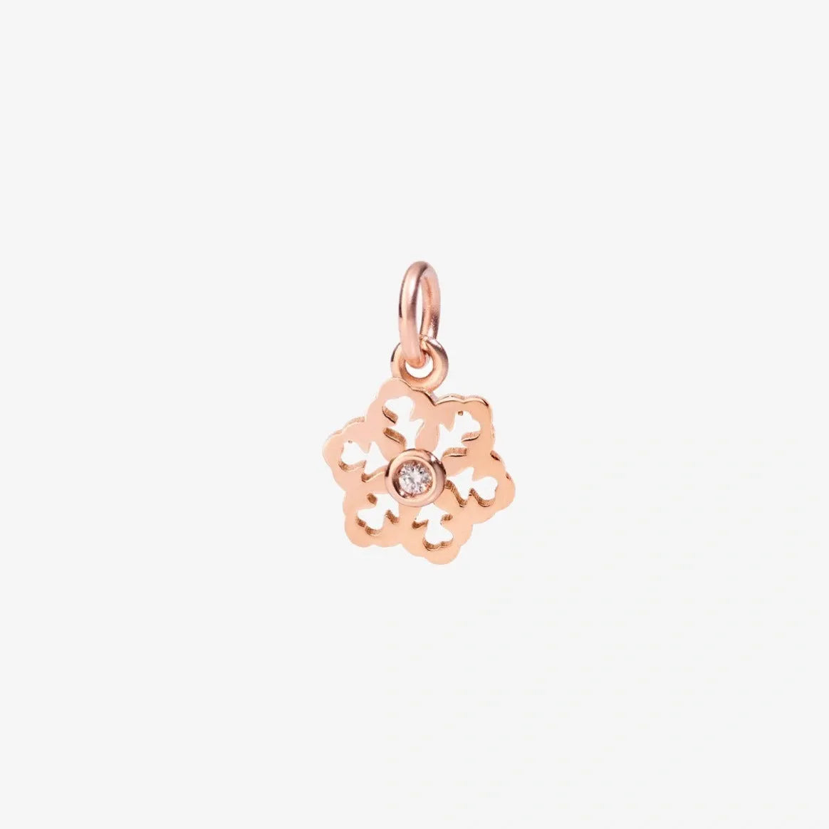 DoDo Charm SNOWFLAKE Diamond and Rose Gold Small - Orsini Jewellers