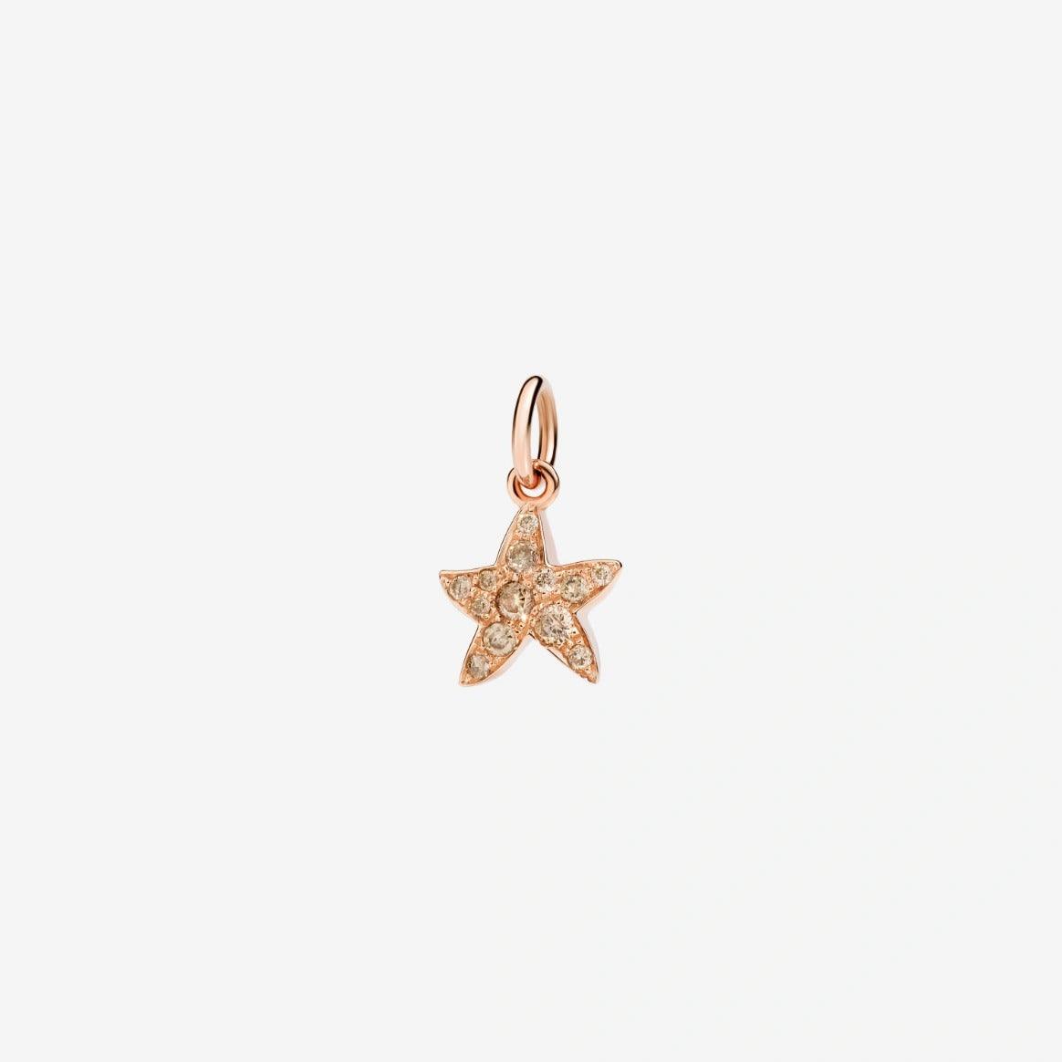 DoDo Charm STAR Rose Gold Brown Diamonds - Orsini Jewellers