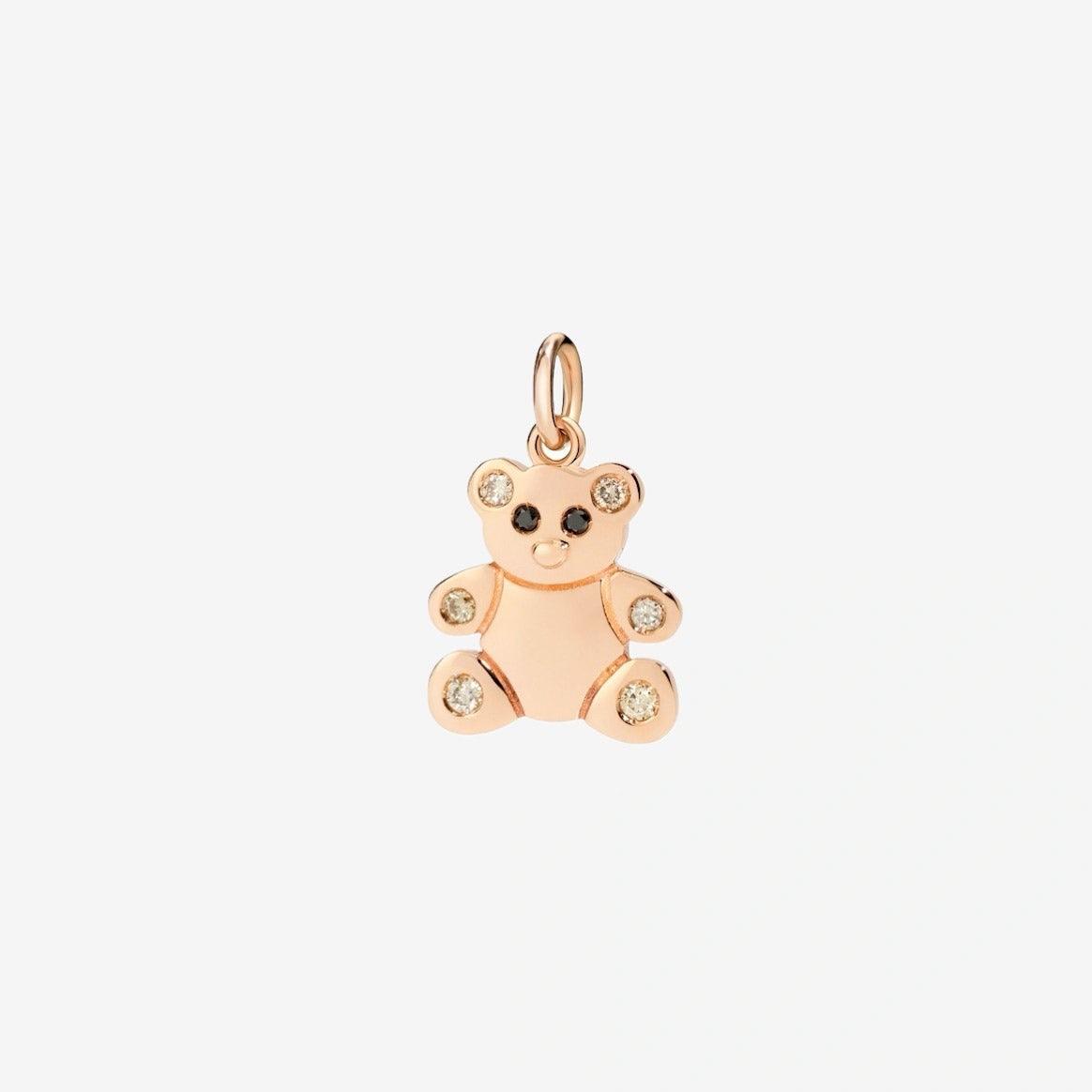 DoDo Charm TEDDY BEAR Rose Gold Diamonds - Orsini Jewellers