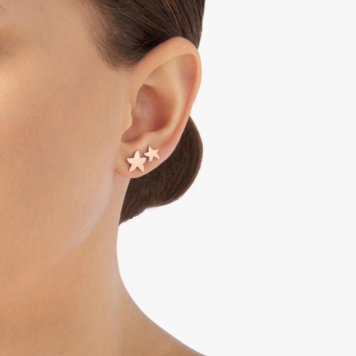 DoDo Earring STAR Rose Gold - Orsini Jewellers