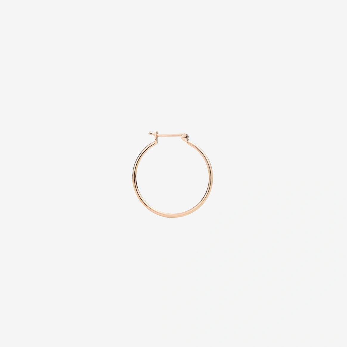 DoDo Hoop Earring ESSENTIALS Rose Gold Large - Orsini Jewellers