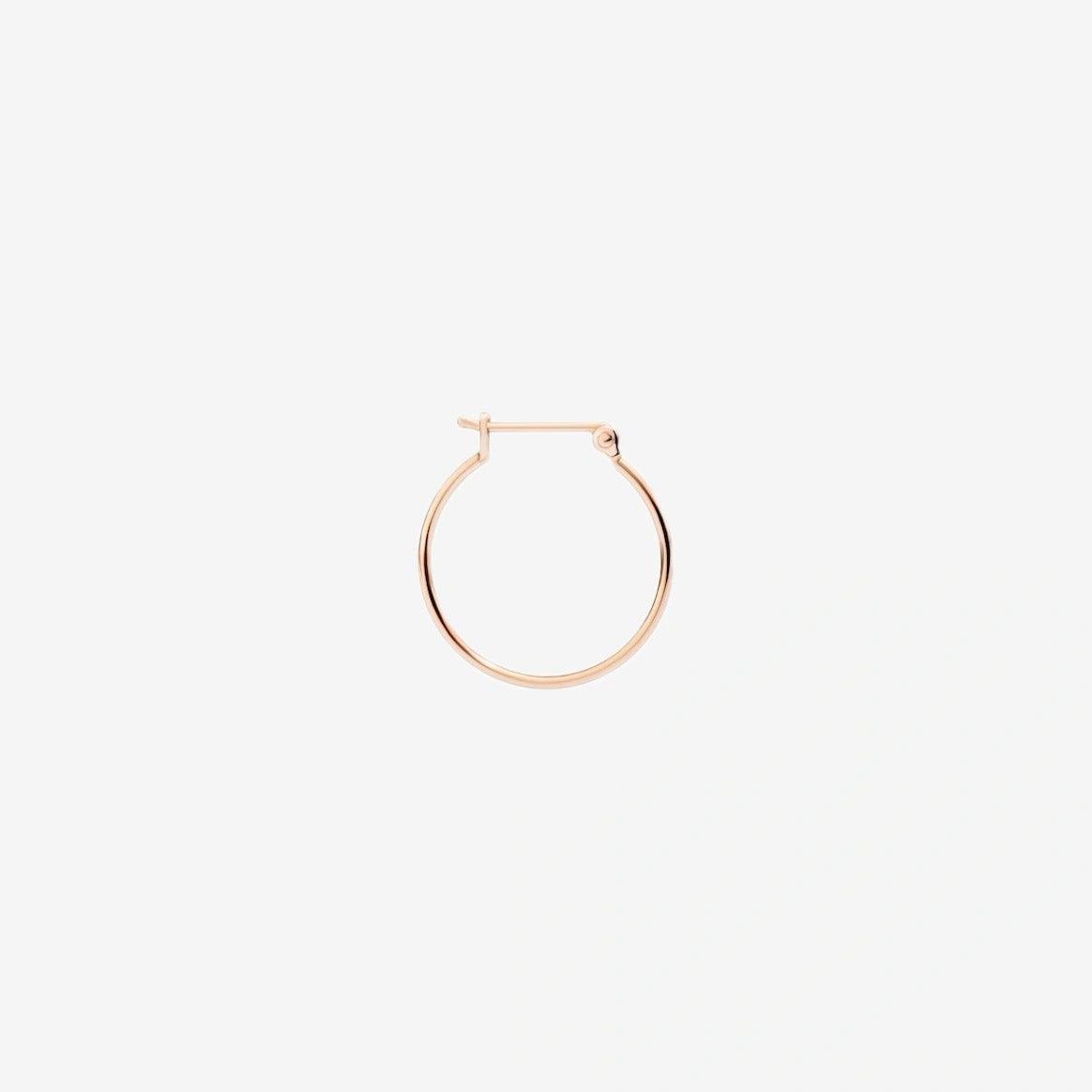 DoDo Hoop Earring ESSENTIALS Rose Gold Small - Orsini Jewellers