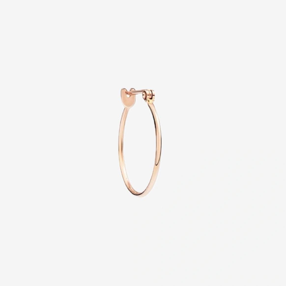 DoDo Hoop Earring ESSENTIALS Rose Gold Small - Orsini Jewellers