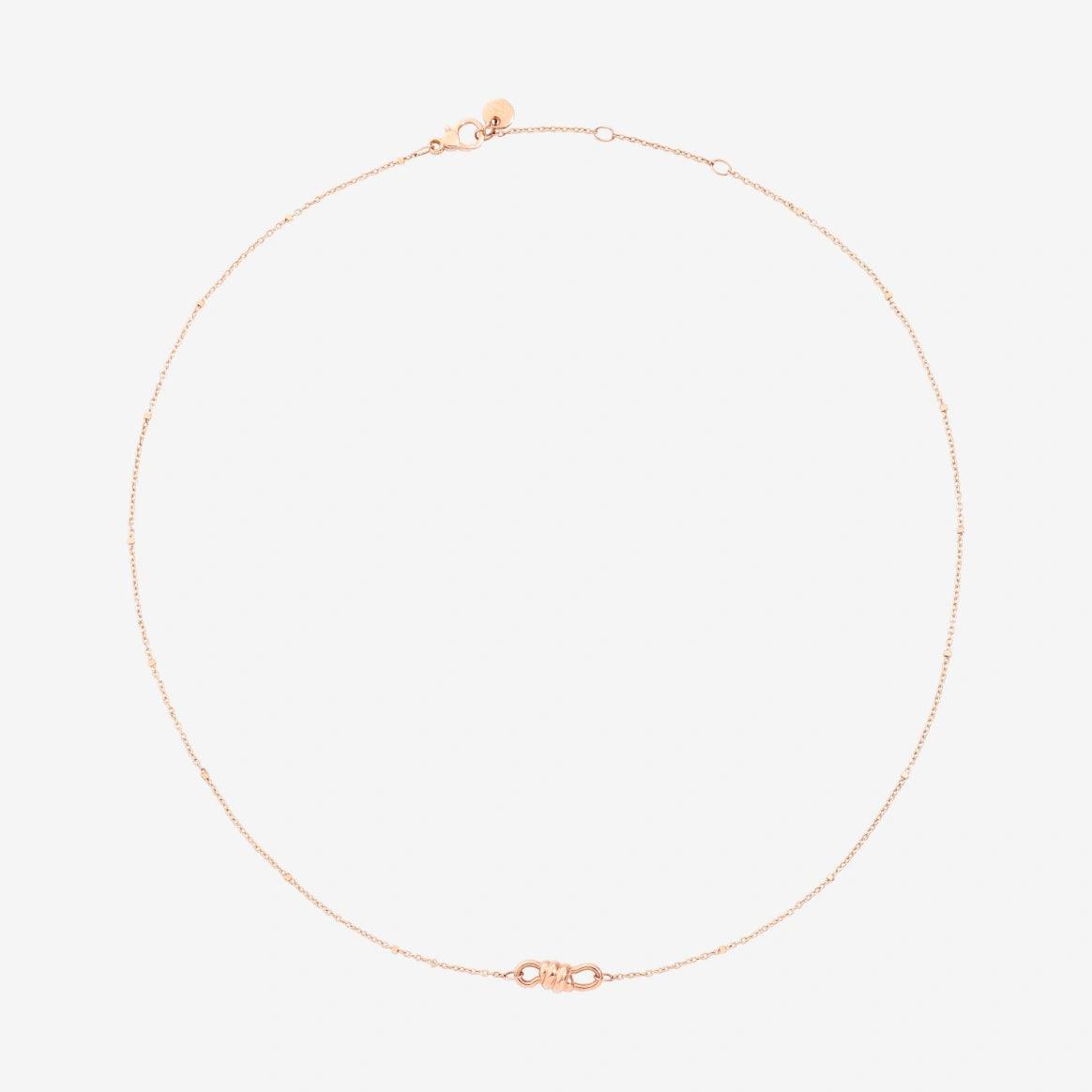 DoDo Necklace NODO Rose Gold with Mini Pendant - Orsini Jewellers