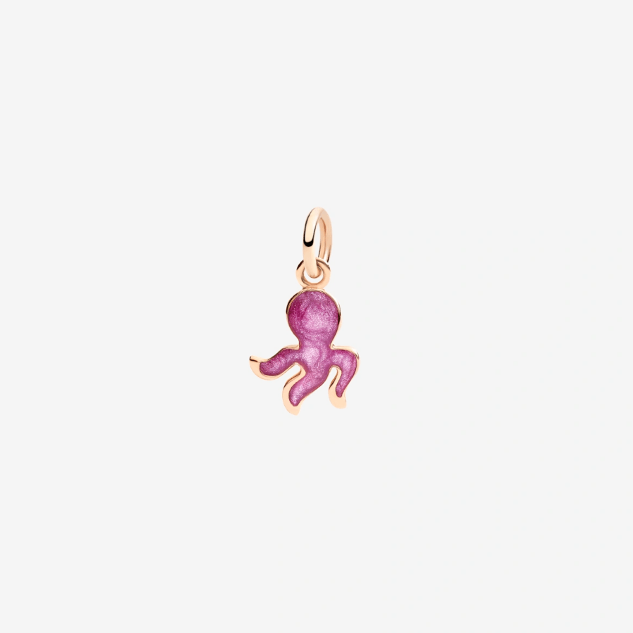 DoDo Octopus Charm in Purple Mother of Pearl Enamel - Orsini Jewellers