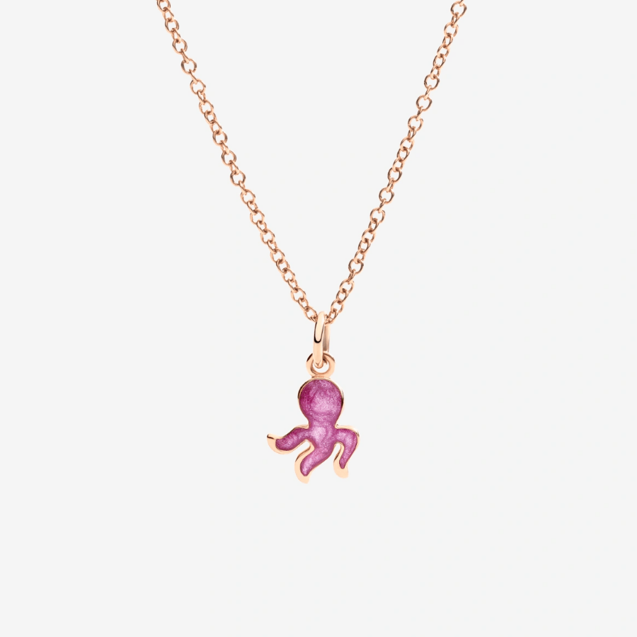 DoDo Octopus Charm in Purple Mother of Pearl Enamel - Orsini Jewellers