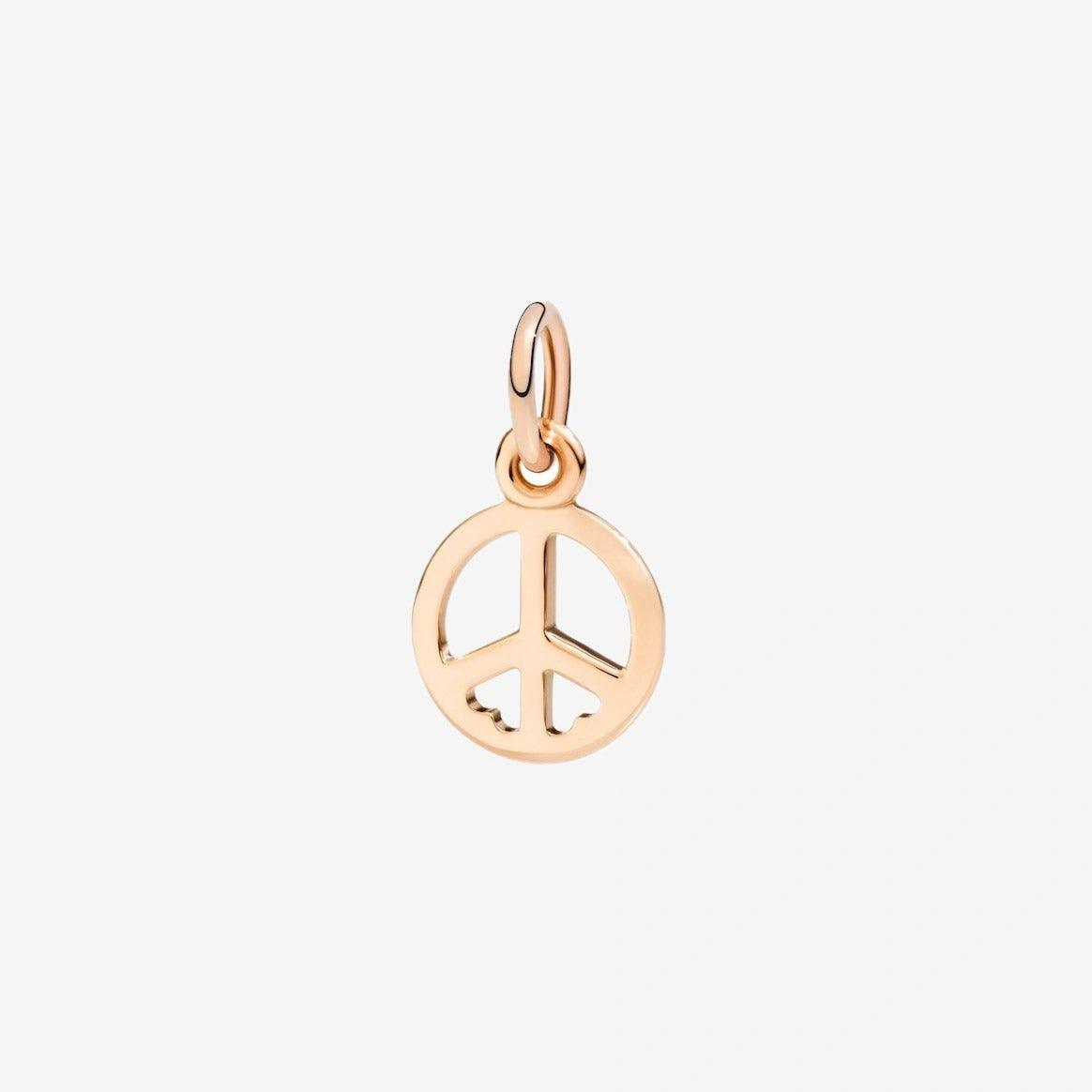 DoDo Peace Symbol Charm Rose Gold - Orsini Jewellers