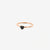 DoDo Ring CUORE (HEART) Black Diamonds Rose Gold Mini - Orsini Jewellers