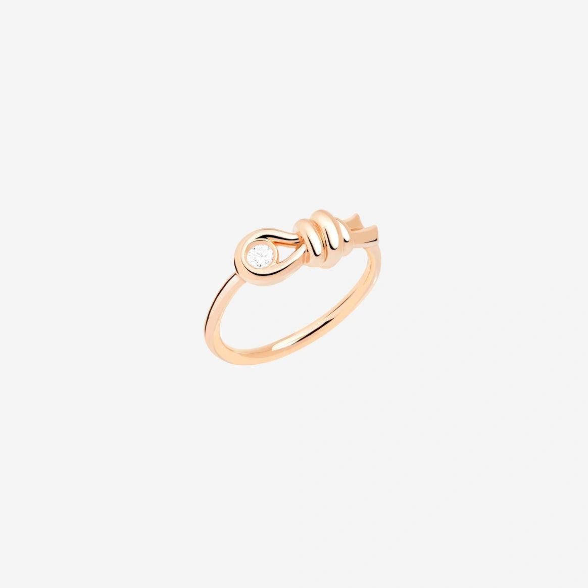 DoDo Ring NODO Rose Gold Ring with Diamond - Orsini Jewellers