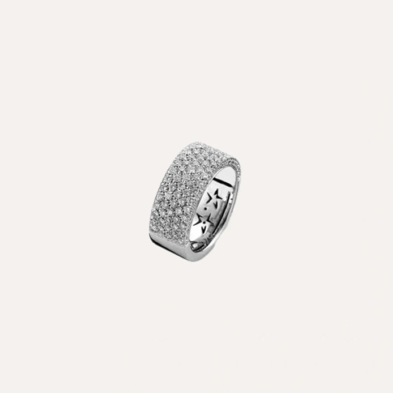 Hulchi Belluni Diamond Pave 18k White Gold Ring - Orsini Jewellers