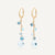 Marco Bicego 18K Gold Blue Topaz Earrings with Diamond Accent - Orsini Jewellers