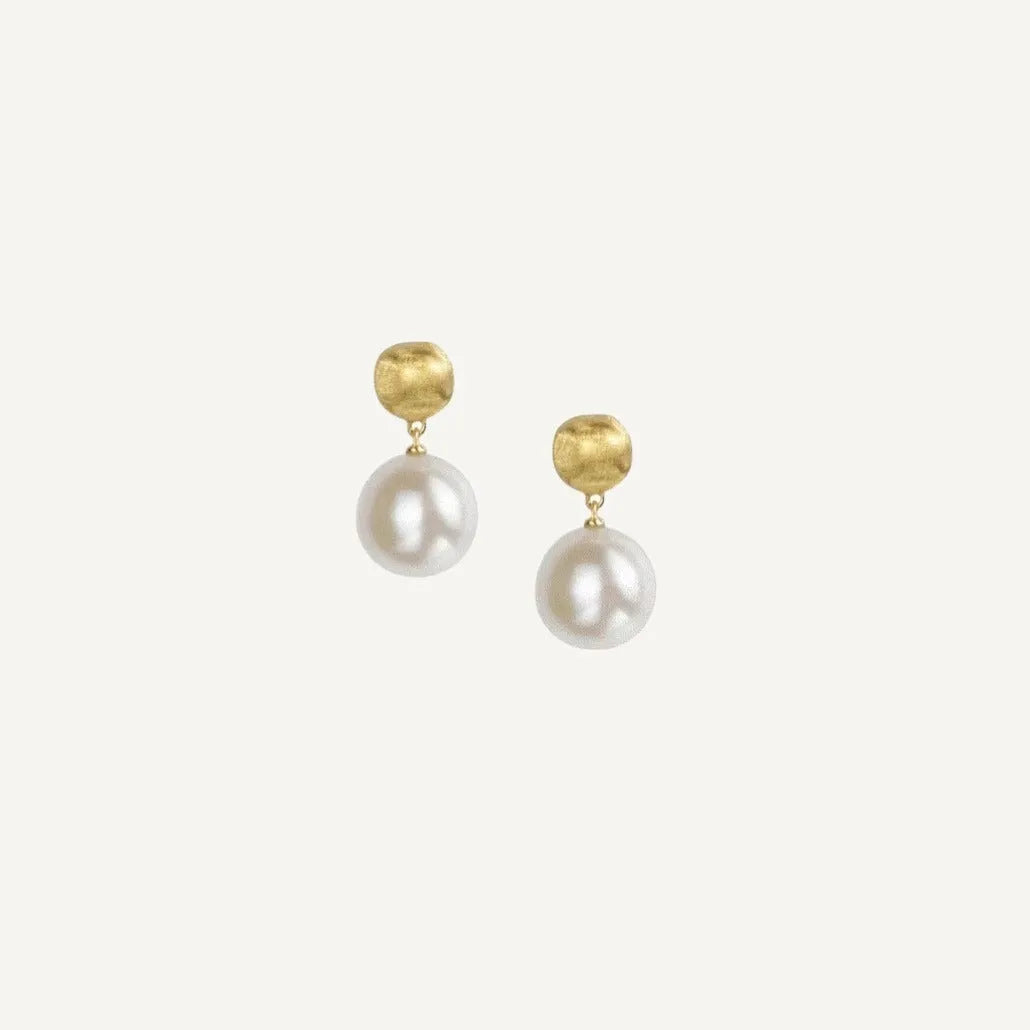 Marco Bicego Africa Ball Earrings Southsea Pearls Gold - Orsini Jewellers