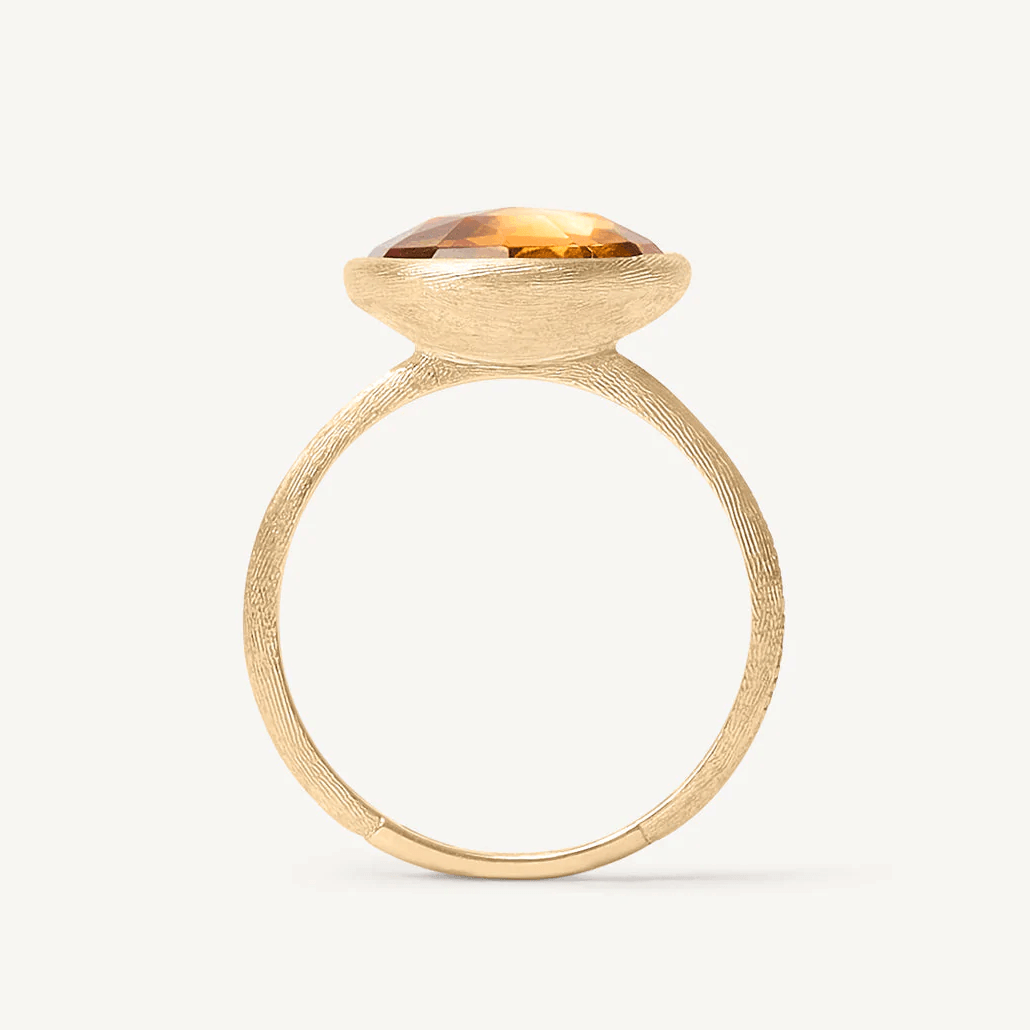 Marco Bicego Jaipur 18k Gold Citrine Quartz Ring Large - Orsini Jewellers