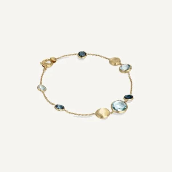 Marco Bicego Jaipur 18k Gold Gemstone Bracelet Blue - Orsini Jewellers