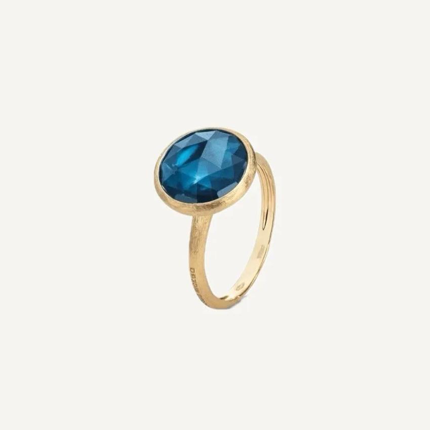 Marco Bicego Jaipur 18k Gold London Blue Ring - Orsini Jewellers