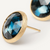 Marco Bicego Jaipur 18k Gold London Blue Topaz Stud Earrings - Large size - Orsini Jewellers