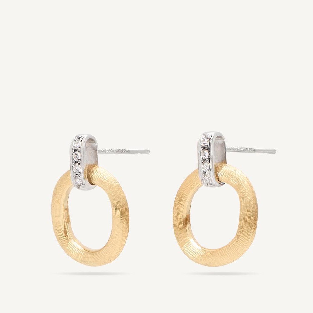 Marco Bicego Jaipur Link Diamond Circle Gold Earrings - Orsini Jewellers