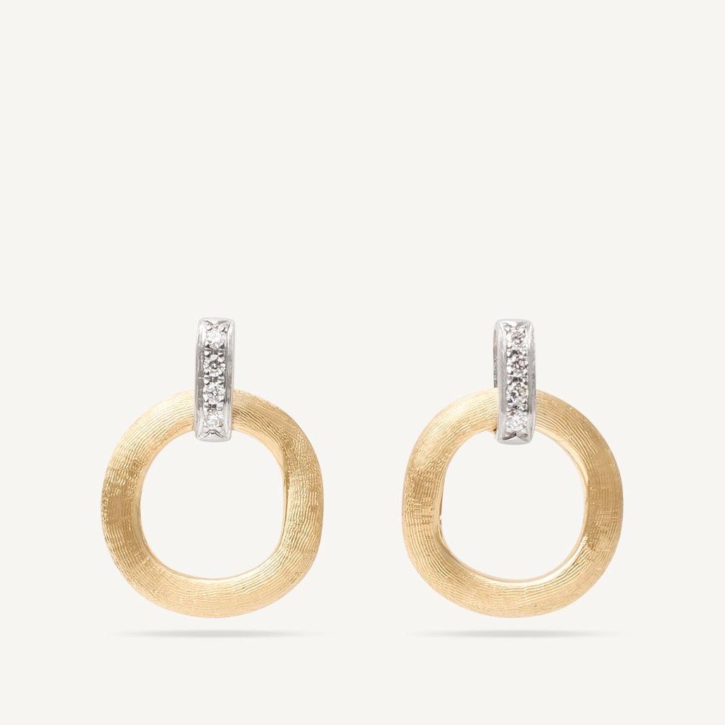 Marco Bicego Jaipur Link Diamond Circle Gold Earrings - Orsini Jewellers