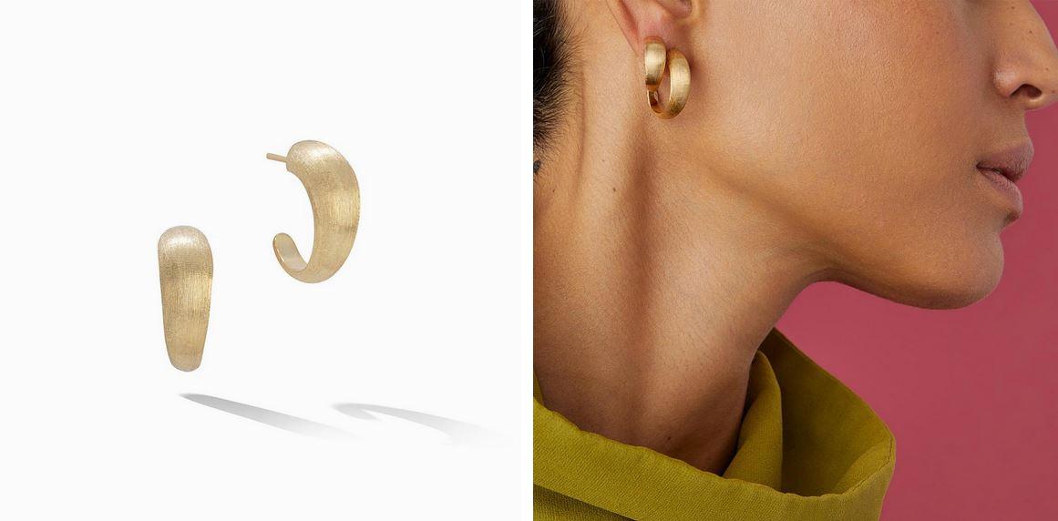 Marco Bicego Lucia Gold Medium Hoop Earrings - Orsini Jewellers