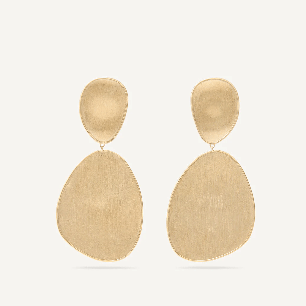 Marco Bicego Lunaria 18k Gold Earrings 2 Drop Large - Orsini Jewellers