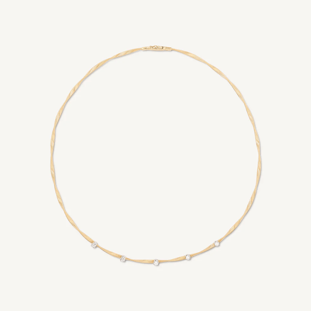 Marco Bicego Marrakech 18k Gold Diamond Necklace 1 Strand - Orsini Jewellers