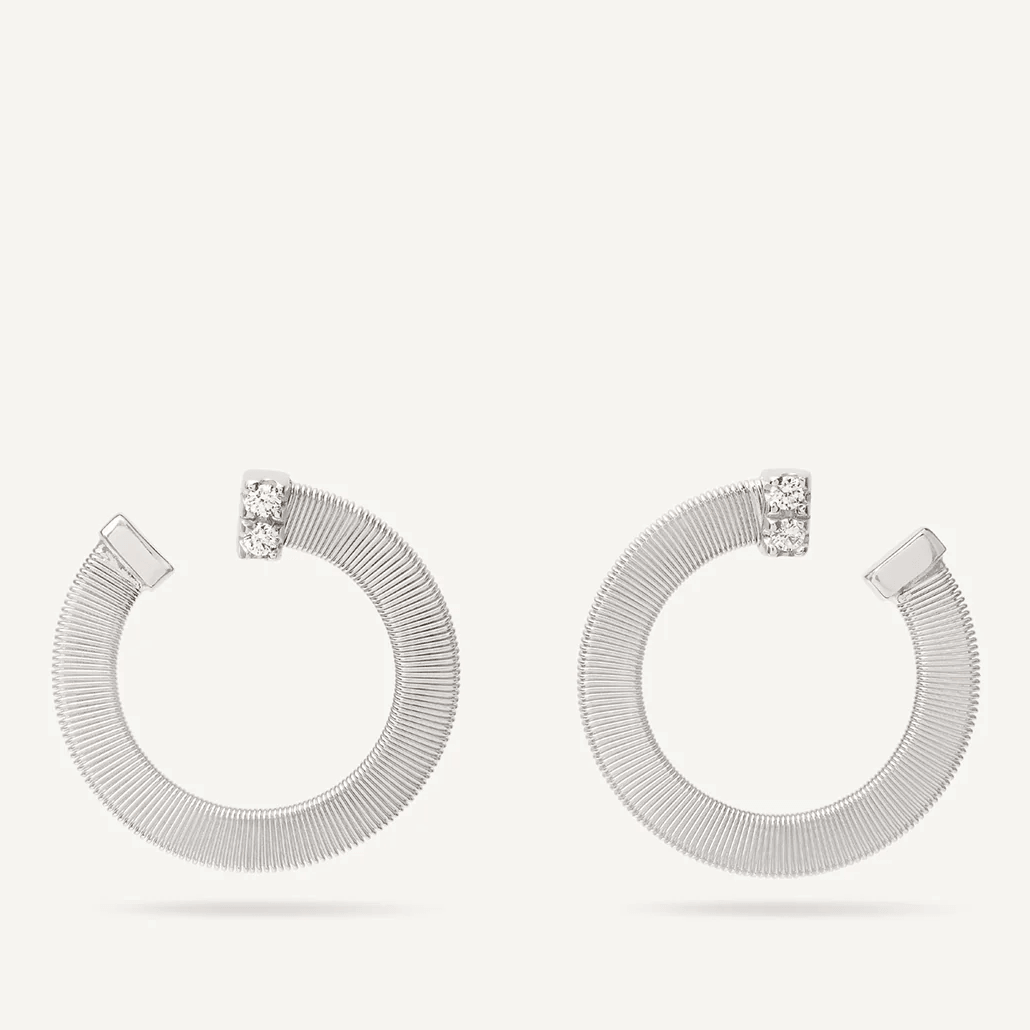 Marco Bicego Masai 18k Gold Pavè Diamond Earrings - Orsini Jewellers