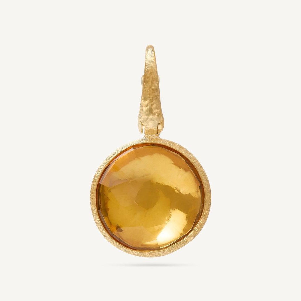 Marco Bicego Orange Citrine Gemstone Gold Jaipur Pendant - Orsini Jewellers