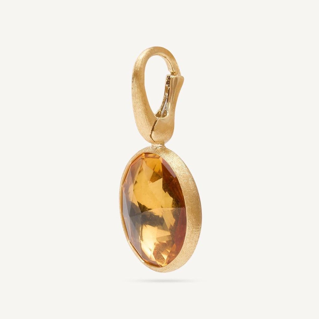 Marco Bicego Orange Citrine Gemstone Gold Jaipur Pendant - Orsini Jewellers