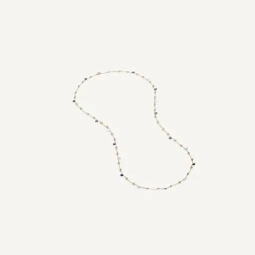 Marco Bicego Paradise 18k Gold Iolite Sky Blue Topaz Necklace - Orsini Jewellers