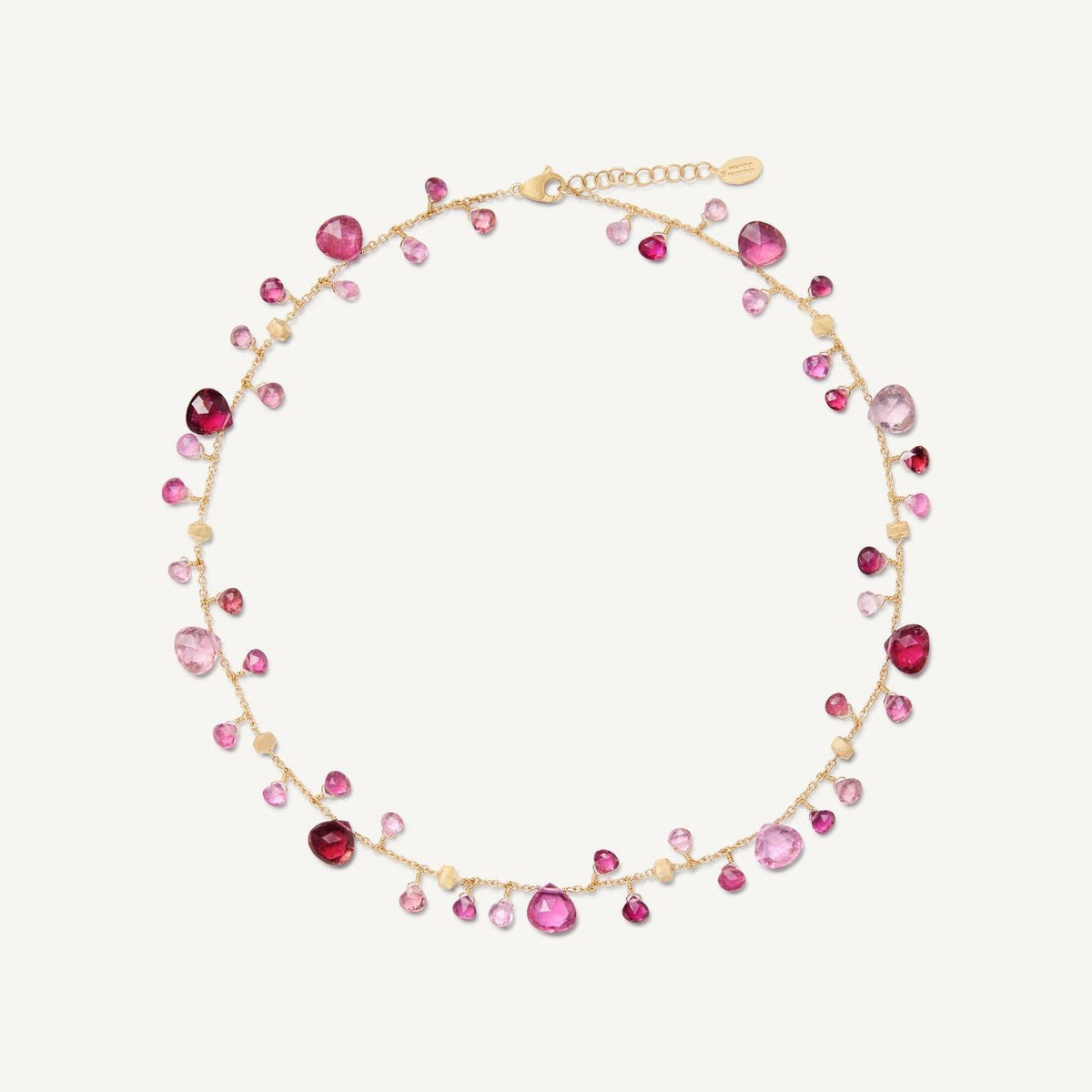 Marco Bicego Paradise Pink Tourmaline Gemstone Necklace - Orsini Jewellers