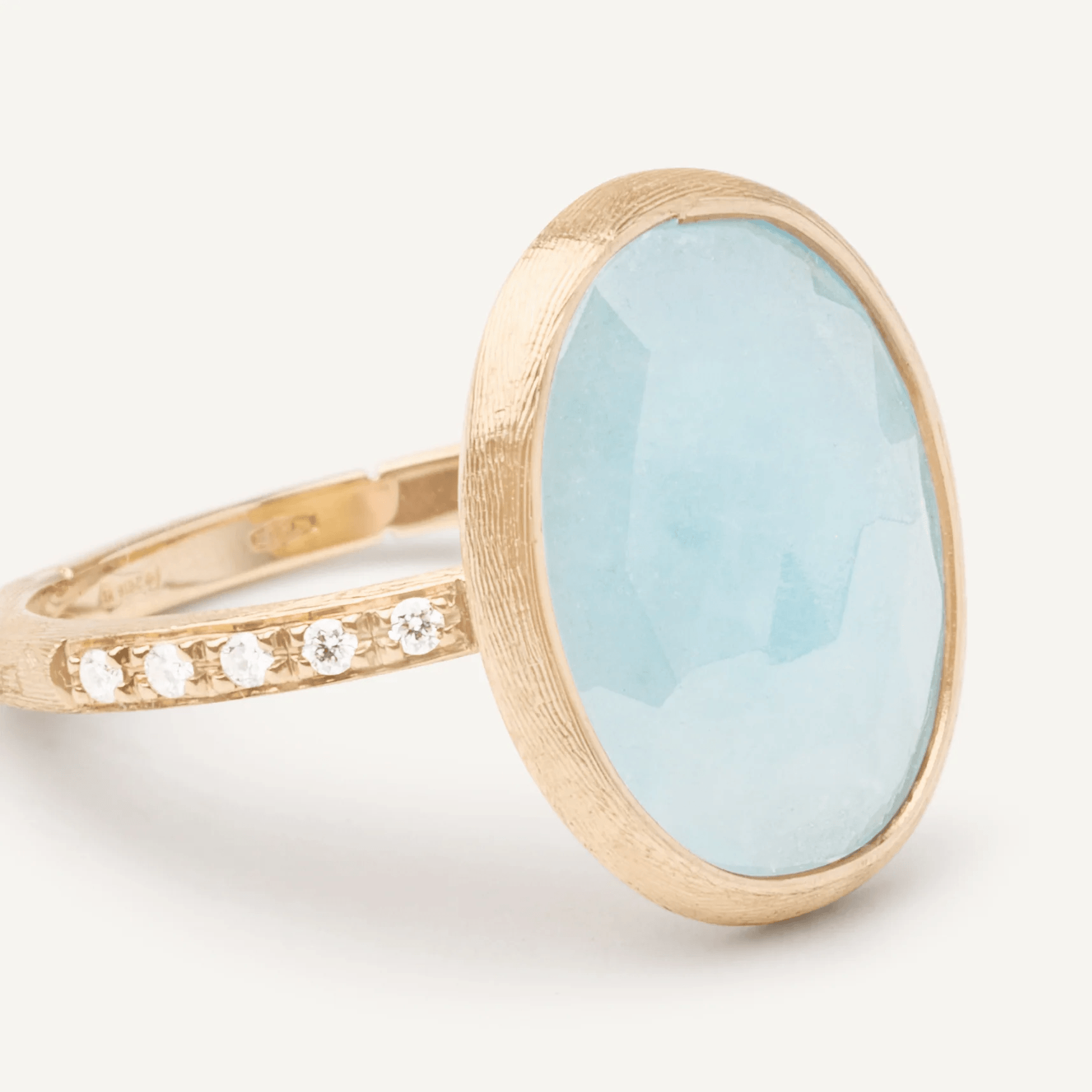 Marco Bicego Siviglia Aquamarine and Diamond Ring - Orsini Jewellers