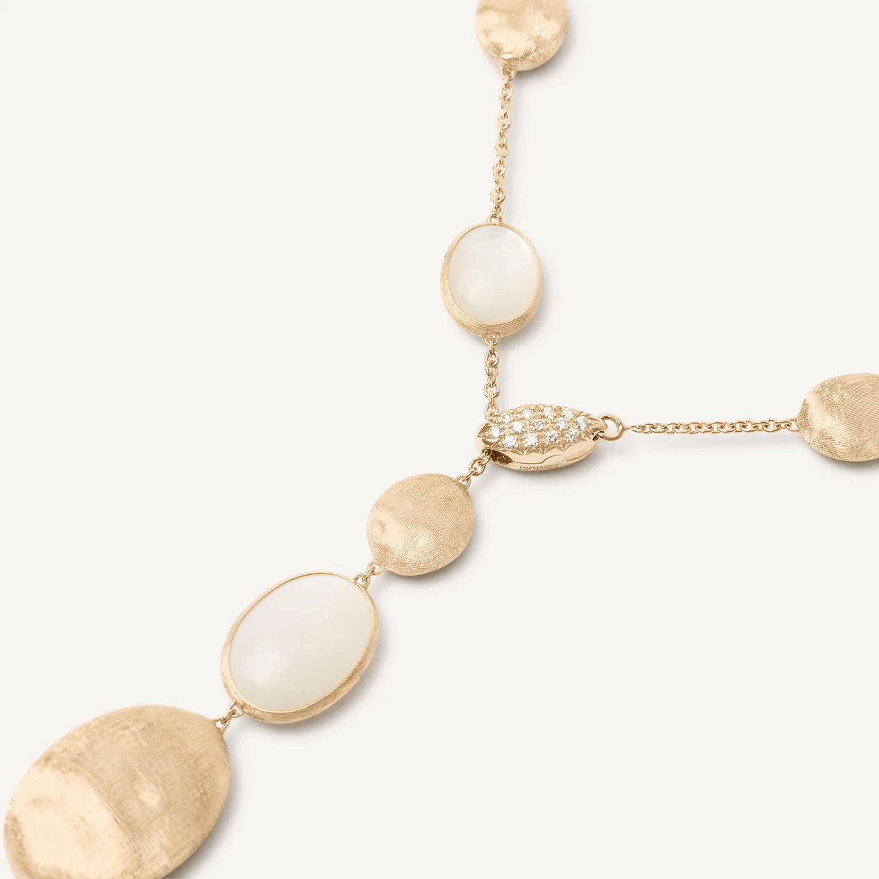 Marco Bicego Siviglia Lariat Necklace with Mother of Pearl and Diamonds - Orsini Jewellers