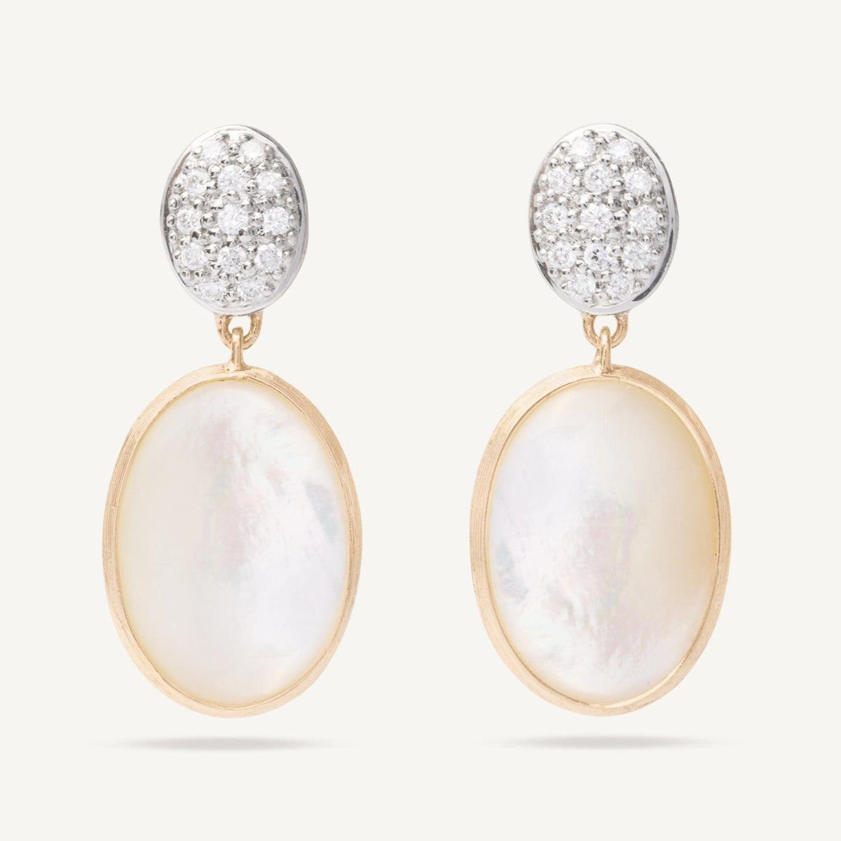 Marco Bicego Siviglia Mother of Pearl and Diamond Earrings - Orsini Jewellers