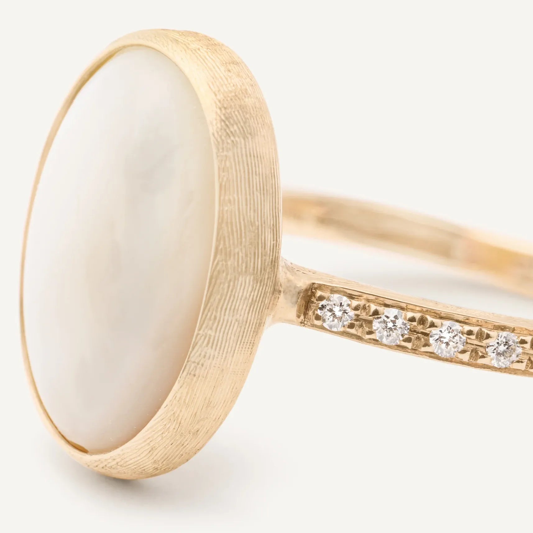 Marco Bicego Siviglia Mother of Pearl and Diamond Ring - Orsini Jewellers